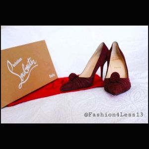 BNWB Christian Louboutin Suede Top Knot Pump